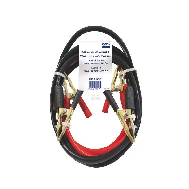 Juego Cable Arranque 700 A , 4,5 mt