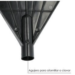 Rastrillo triangular de plastico