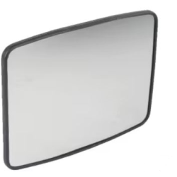 ESPEJO RETROVISOR CURVO 235 X 180 mm / VARILLA Ø 20