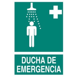 PLACA LUMINISCENTE DUCHA DE EMERGENCIA 297 X 210