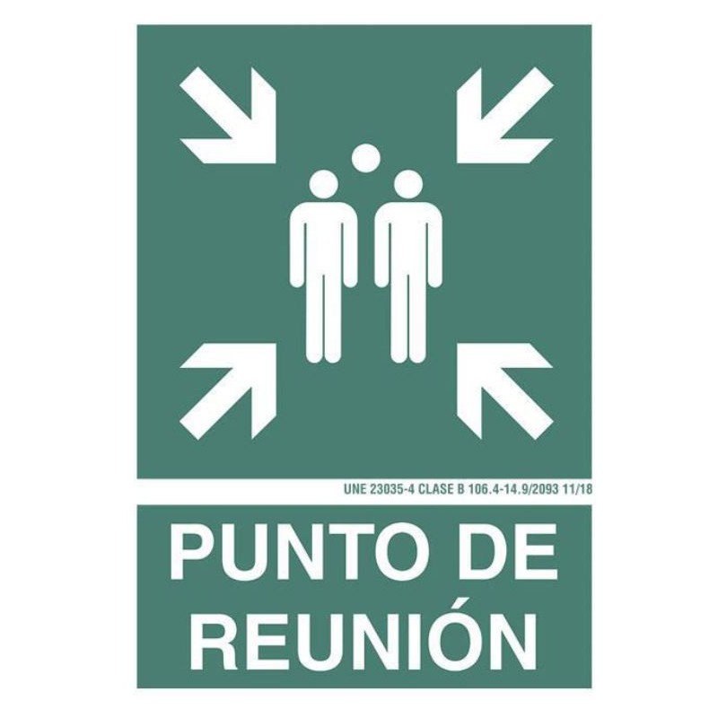 SEÑAL LUMINSCENTE PUNTO DE REUNION 297 X 210 mm