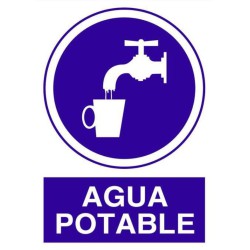 SEÑAL AGUA POTABLE 297 X 210 mm