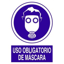 SEÑAL USO OBLIGATORIO DE MASCARA 297 X 210 mm