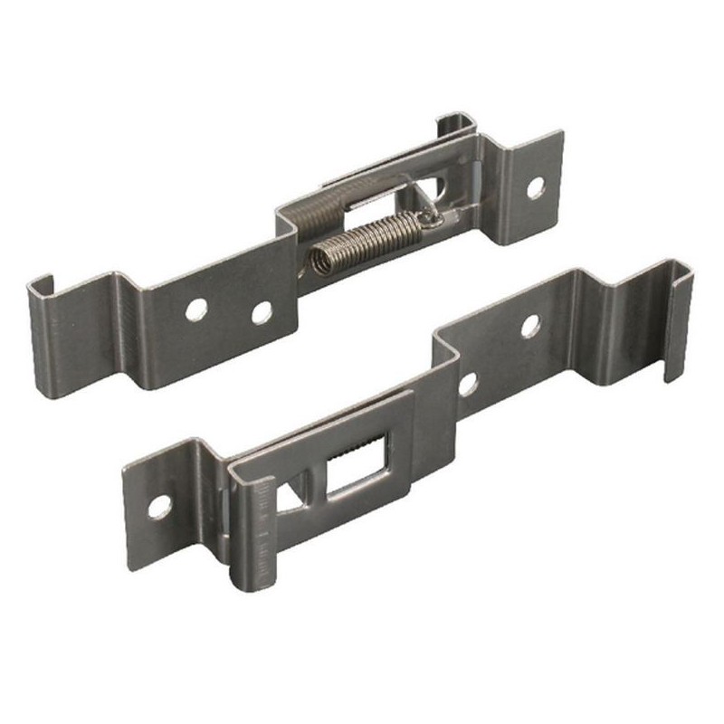 Set soporte matricula inoxidable