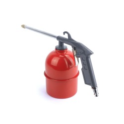Pistola con deposito de 1000 ml para petroleado y lavado con productos de limpieza