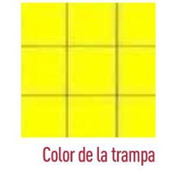 La trampa amarilla es una solución de control biológico diseñada para el monitoreo y la captura masiva de mosca blanca y pulgon