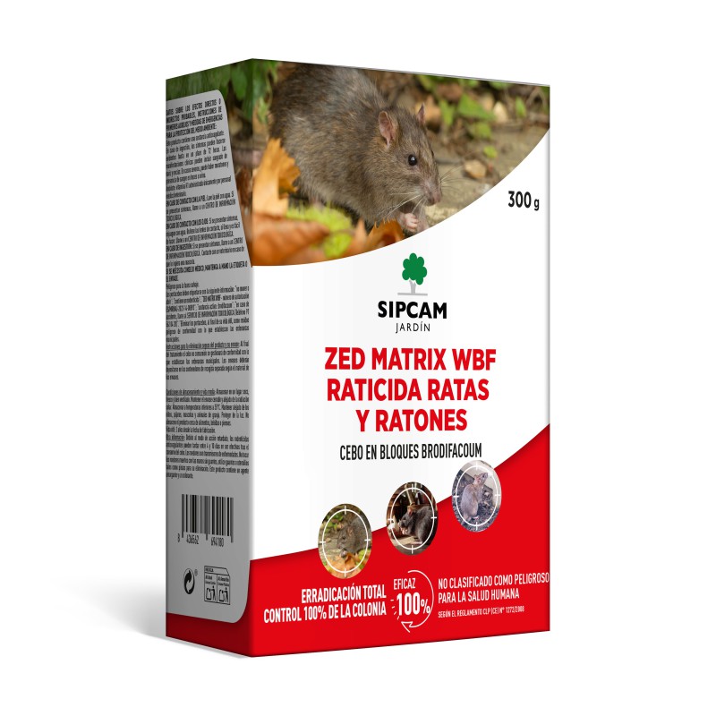 zed matrix wdf raticida ratas y ratones una sola ingesta