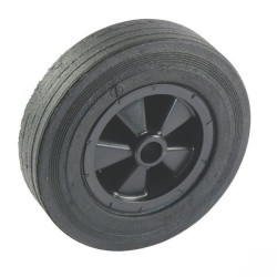 Ruedas Caucho con llanta de plastico 200 x 50 mm
