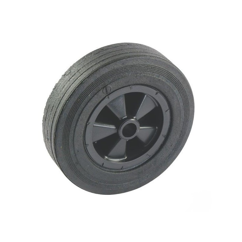 Ruedas Caucho con llanta de plastico 200 x 50 mm