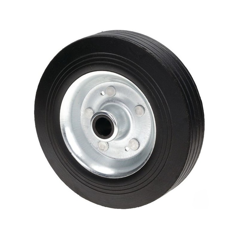 RUEDA GOMA CON METAL 200 X 50 Ø CENTRAL 20