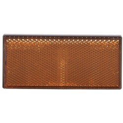 Catadióptrico Rectangular Adhesivo 106x50 mm Homologado - Rojo Ámbar Blanco