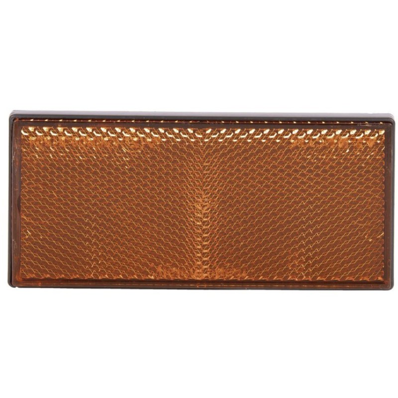 Catadióptrico Rectangular Adhesivo 106x50 mm Homologado - Rojo Ámbar Blanco