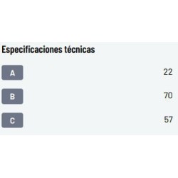 Bola de Enganche  Ø50 mm Rosca 22x70 mm 7/8" UNF – ISO 1103