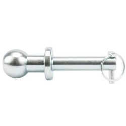 Bola de Enganche con Pivote Liso Ø50 mm – Pasador 24 mm + Anilla