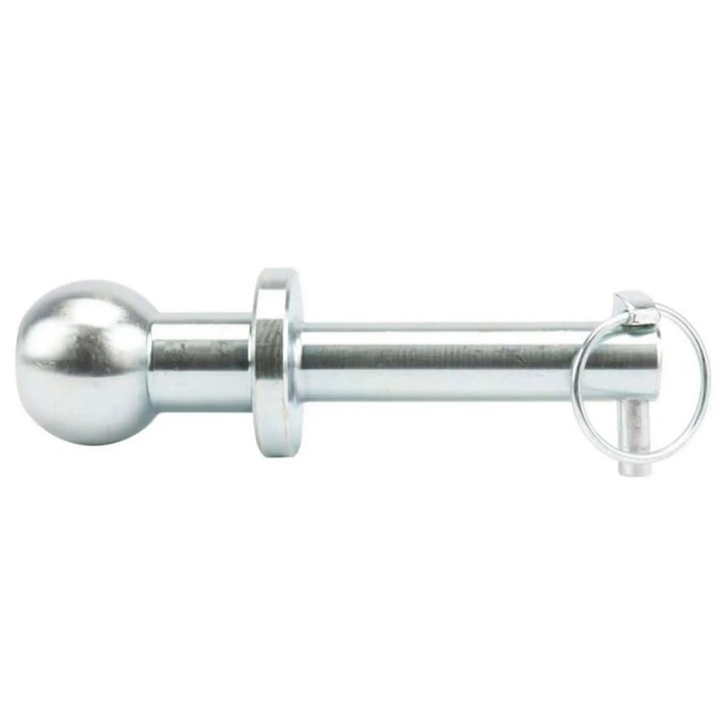 Bola de Enganche con Pivote Liso Ø50 mm – Pasador 24 mm + Anilla