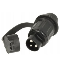 Enchufe Macho 3 Polos 12/24V Plástico