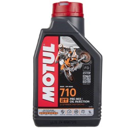 Aceite Motul 710 2T 1 Litro 100% Sintético Ester – JASO FD