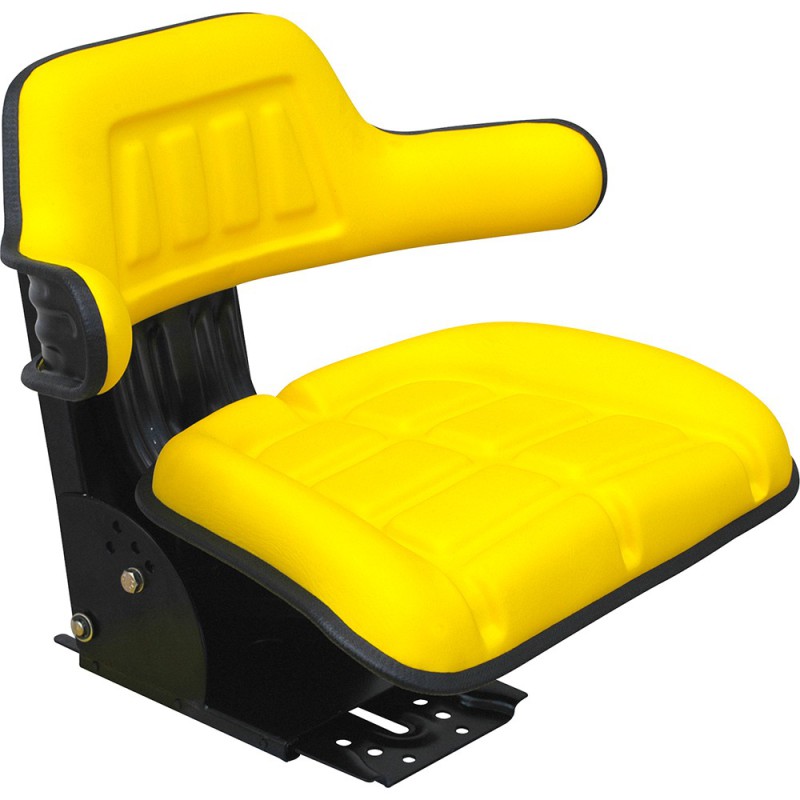 Asiento Tractor Universal PVC Amarillo – Regulable 60-130 kg