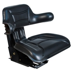 Asiento Tractor Universal PVC Negro – Regulable 60-130 kg