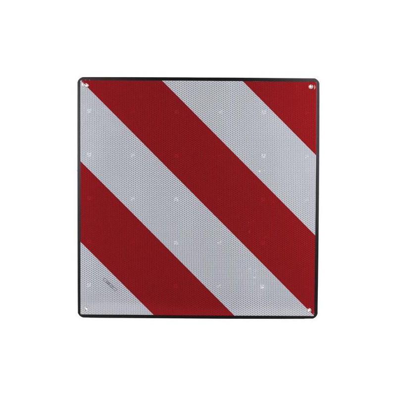 Placa V20 Carga Sobresaliente ABS Flexible 50x50 cm Homologada | Señal Reflectante para Carga Saliente