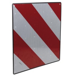 Placa V20 Carga Sobresaliente ABS Flexible 50x50 cm Homologada | Señal Reflectante para Carga Saliente