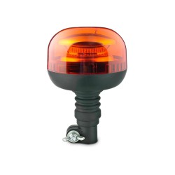 Rotativo LED Naranja  Tubular Flexible 45 LED 12-24V R65 – Base DIN Flexible