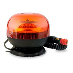 Rotativo LED Naranja  Tubular Flexible 45 LED 12-24V R65 – Base DIN Flexible