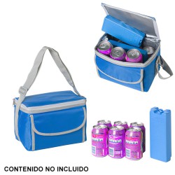 Bolsa Térmica 5 Litros Azul | Nevera Portátil con Bandolera y Bolsillos