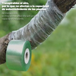 Cinta Injertar Elástica 3cm x 100m - Cinta PVC para Injertos Frutales