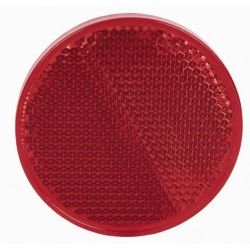 Catadióptrico Redondo 60mm con Adhesivo Fuerte Homologado - Rojo Ámbar Blanco