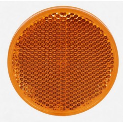 Catadióptrico Redondo 60mm con Adhesivo Fuerte Homologado - Rojo Ámbar Blanco