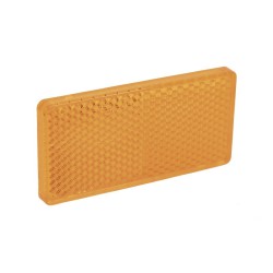 Catadióptrico Rectangular Adhesivo 71x35 mm Homologado - Rojo Ámbar Blanco