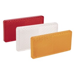 Catadióptrico Rectangular Adhesivo 94 x 44 mm Homologado - Rojo Ámbar Blanco
