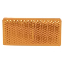 Catadióptrico Rectangular Adhesivo 94 x 44 mm Homologado - Rojo Ámbar Blanco