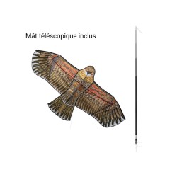 Espantapájaros Halcón Volador  - Mástil 3.7m