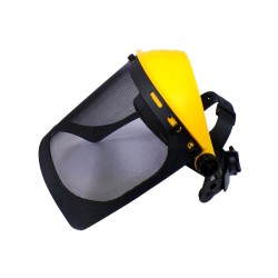 Pantalla Visor Metálico | Protección Facial Malla Metálica para Desbroce y Talleres