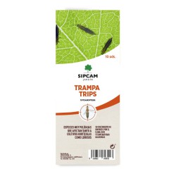 Trampa cromatica con adhesivo para Trips, (Frankliniella, Thrips spp.)